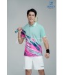 Áo thể thao nam MC-9124 Xanh ngọc phối trắng