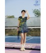 Áo Pickleball Nữ AC-3842 Navy phối vàng
