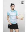 Áo thể thao Nữ AC-3835 Xanh ngọc phối trắng