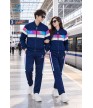 Bộ nỉ thể thao nam MDB-274-12-01 Navy phối trắng