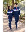 Bộ nỉ thể thao nam MDB-274-12-01 Navy phối trắng