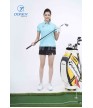 Áo thể thao Golf nữ AC-3660-19-12 Xanh biển phối navi