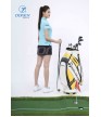 Áo thể thao Golf nữ AC-3660-19-12 Xanh biển phối navi