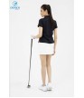 Áo thể thao nữ AC-3676 đen phối ghi
