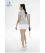Áo thể thao nữ AC-3698 Ghi sáng phối đen