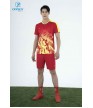 Bộ thể thao nam MCB-6156 Đỏ phối vàng