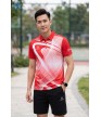 Áo thể thao nam MC-9172-07-01 Đỏ phối trắng