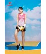 Bộ Thể Thao Nữ ACB-5159 Hồng phối trắng