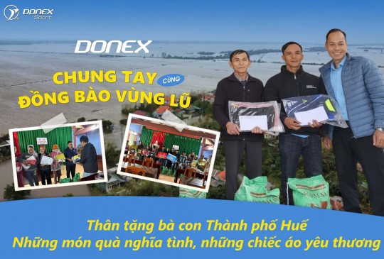 DONEX CHUNG TAY ĐỒNG HÀNH CÙNG BÀ CON VÙNG LŨ - Gửi yêu thương đ