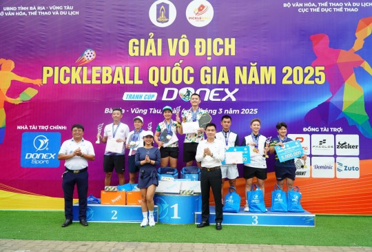 Bế mạc Giải vô địch pickleball Quốc gia năm 2025 