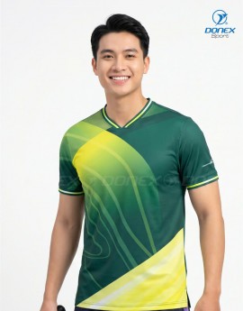 Áo thể thao nam MC-9164-31-01 Xanh lục bảo phối trắng