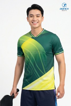 Áo thể thao nam MC-9164-31-01 Xanh lục bảo phối trắng