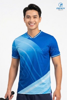 Áo thể thao nam MC-9164-04-01 Xanh bích phối trắng