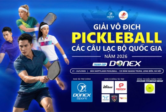 CHÀO MỪNG GIẢI VÔ ĐỊCH PICKLEBALL CÁC CÂU LẠC BỘ QUỐC GIA NĂM 20