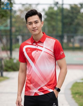 Áo thể thao nam MC-9172-07-01 Đỏ phối trắng