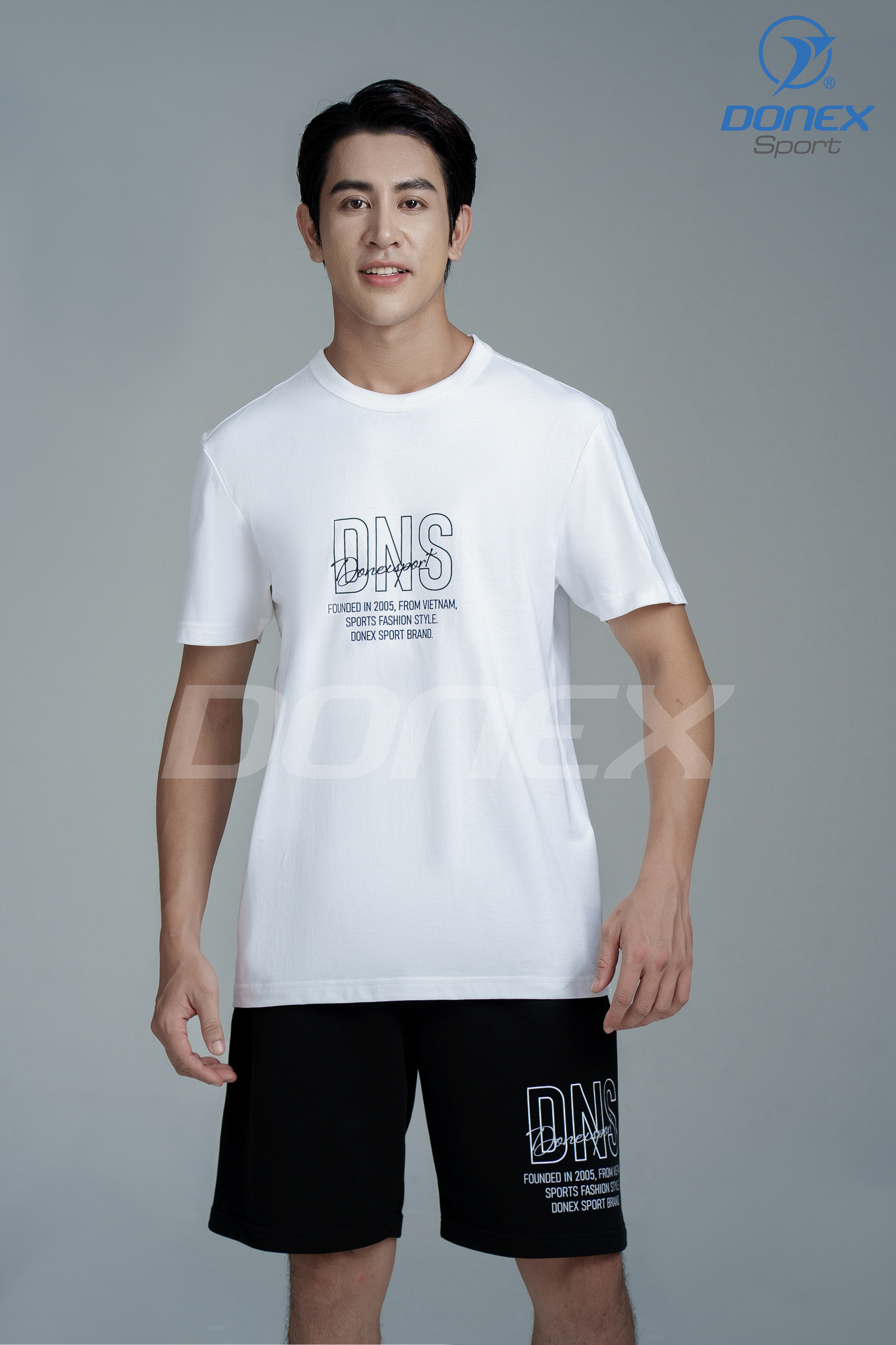 Quần thể thao nam MSC-2038 Đen phối trắng