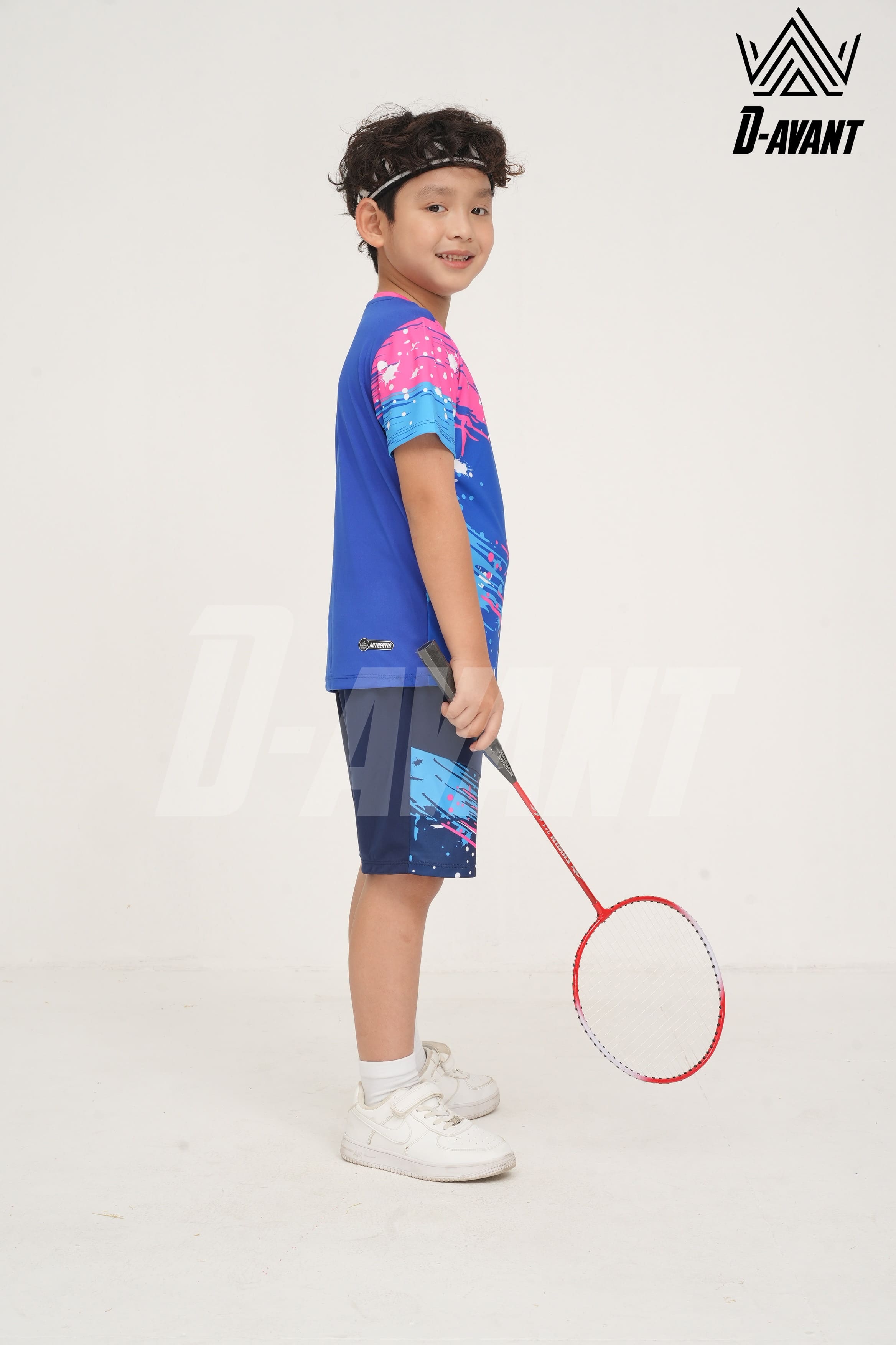 Bộ thể thao trẻ em TCB-1013 Xanh bích phối hồng