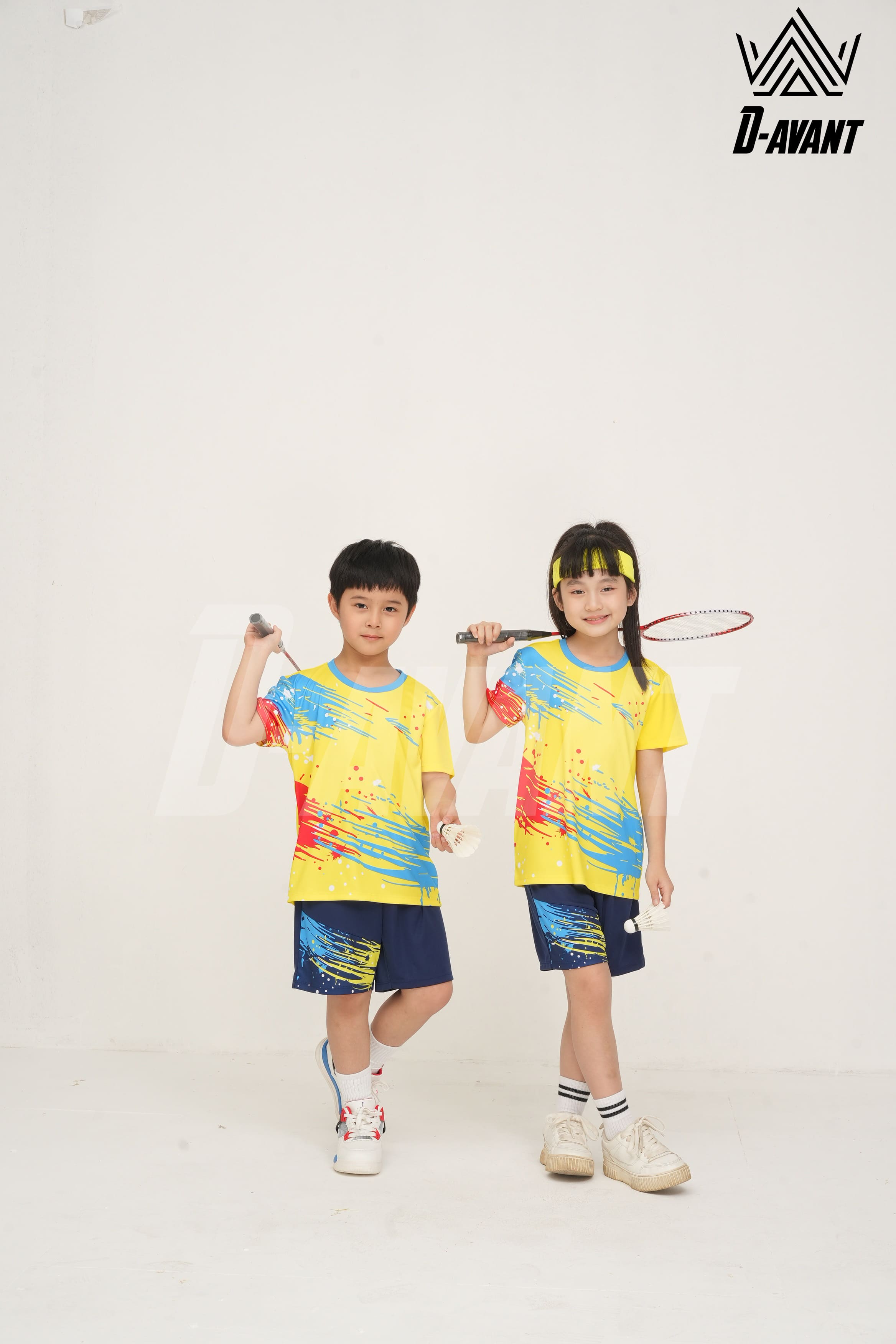 Bộ thể thao trẻ em TCB-1013 Vàng phối xanh copan