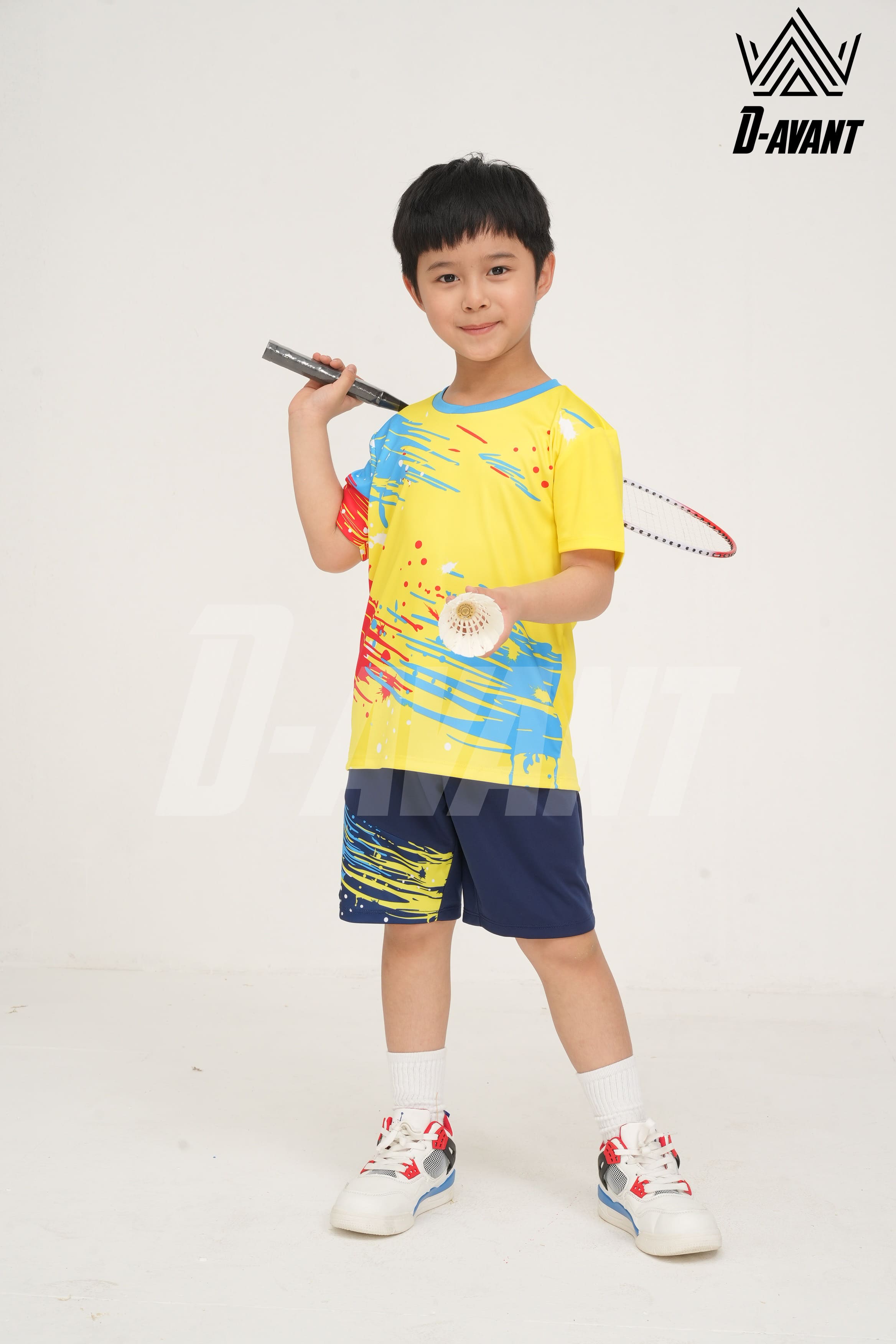 Bộ thể thao trẻ em TCB-1013 Vàng phối xanh copan