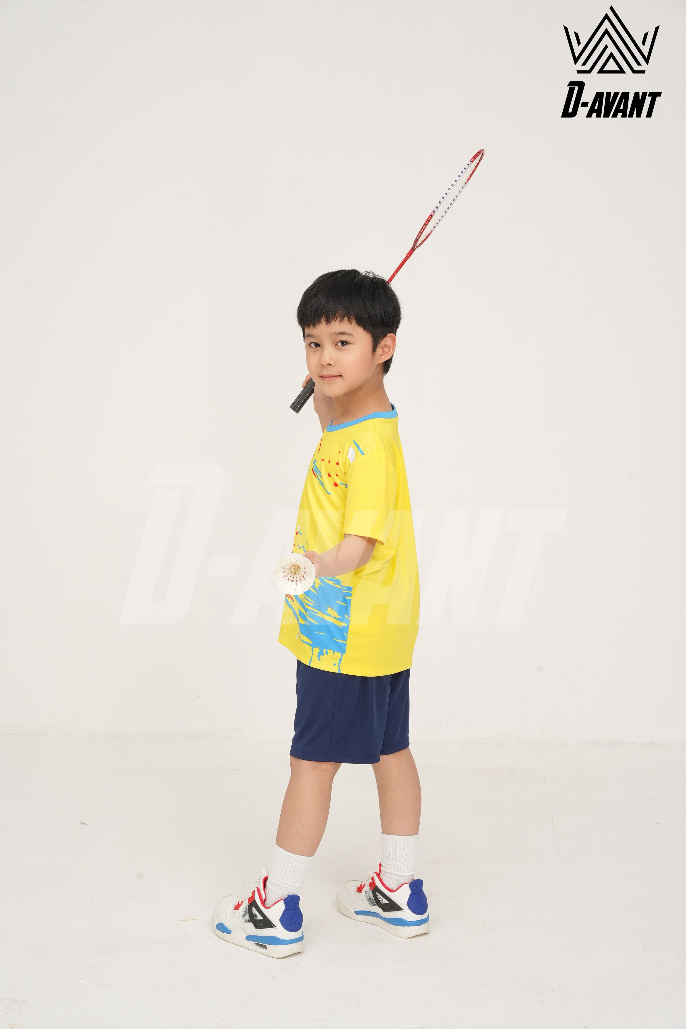 Bộ thể thao trẻ em TCB-1013 Vàng phối xanh copan