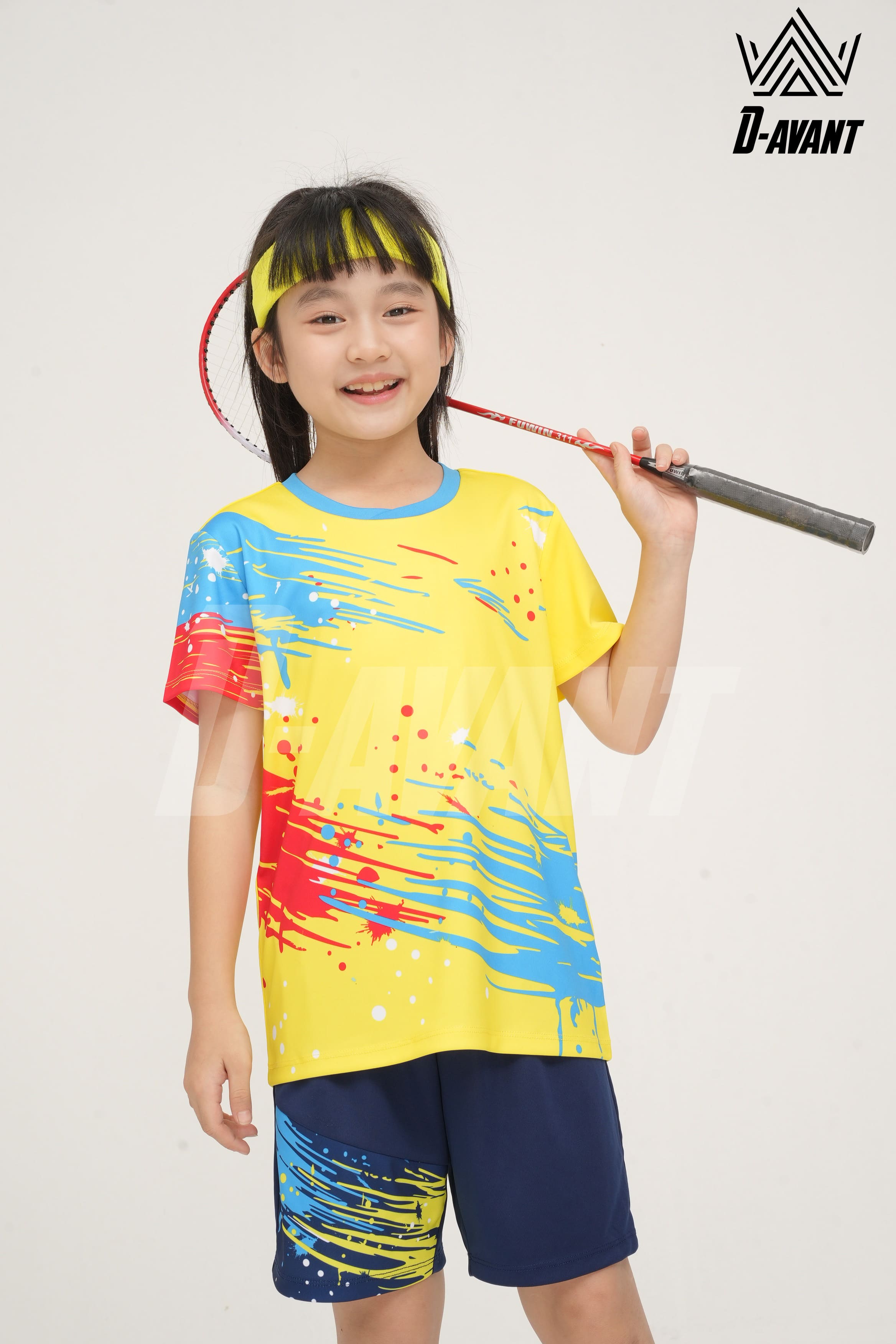 Bộ thể thao trẻ em TCB-1013 Vàng phối xanh copan