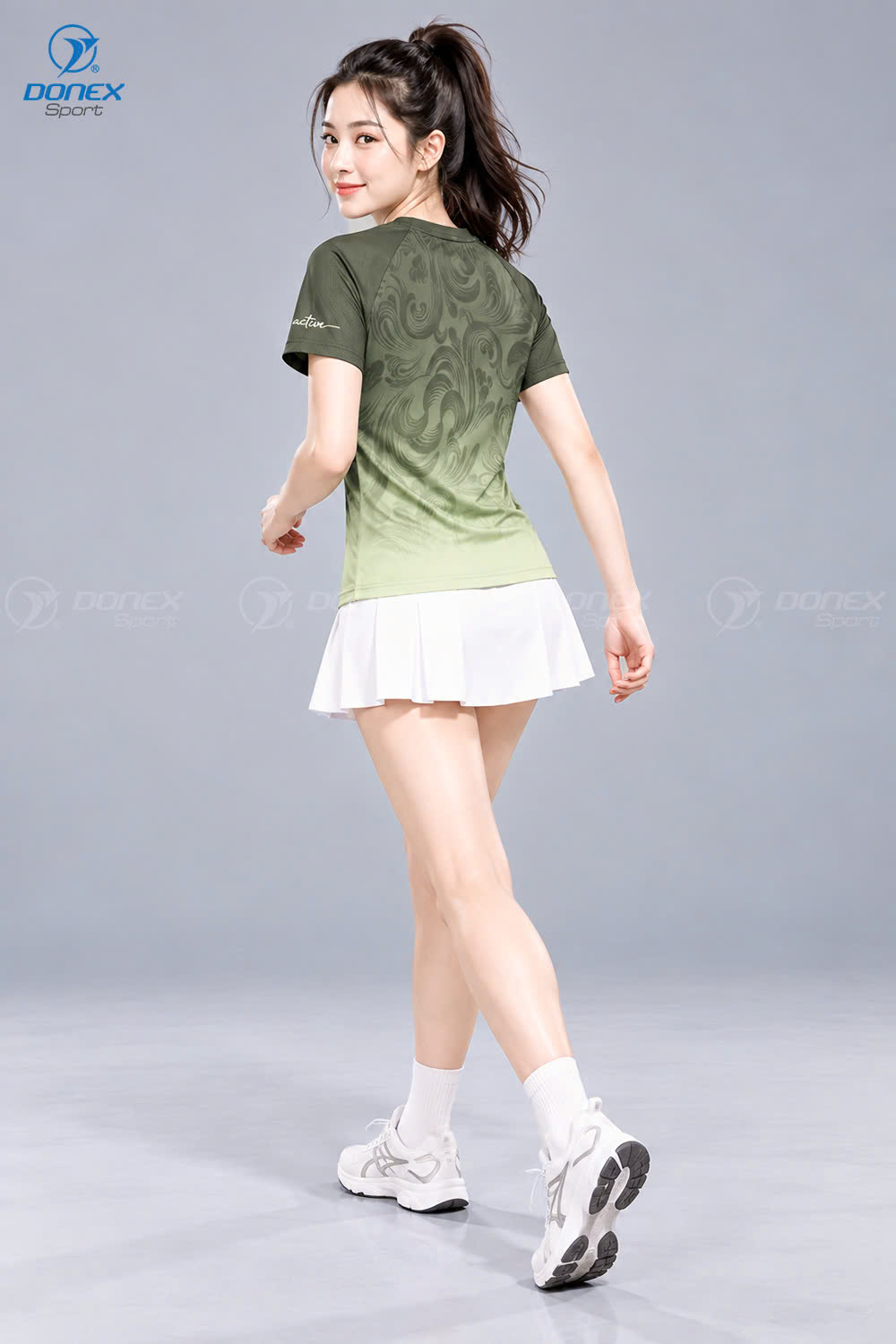 Áo thể thao nữ AC-3870-26 Xanh rêu