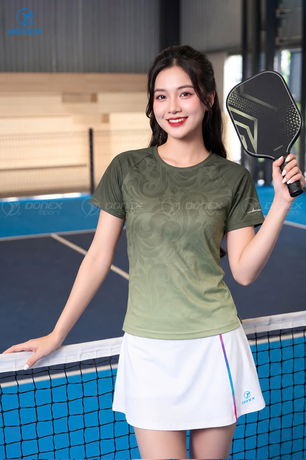 Áo thể thao nữ AC-3870-26 Xanh rêu