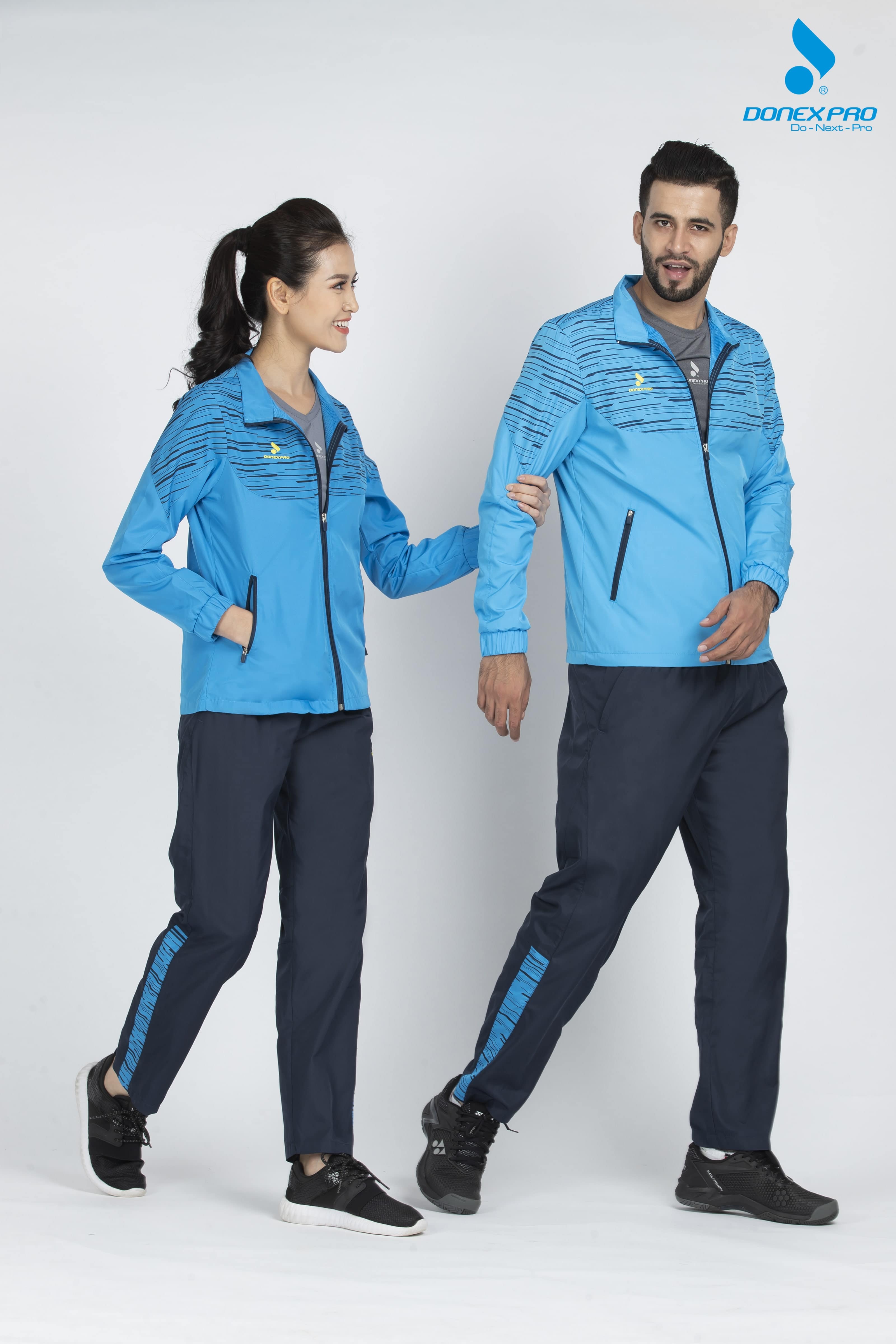 Quần gió nữ AD-542 - Navy phối vàng