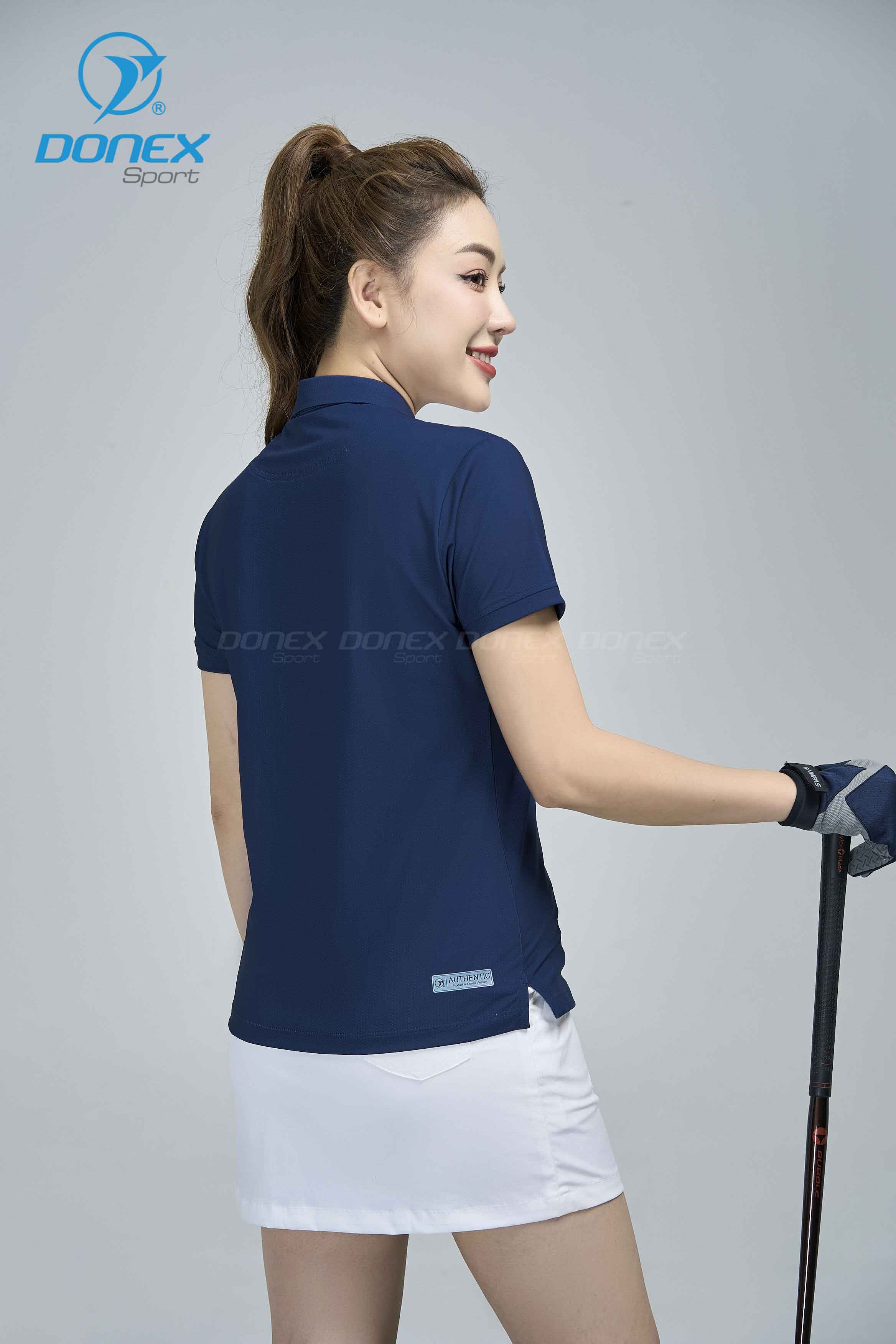 Áo thể thao nữ AC-3814 Navy phối trắng