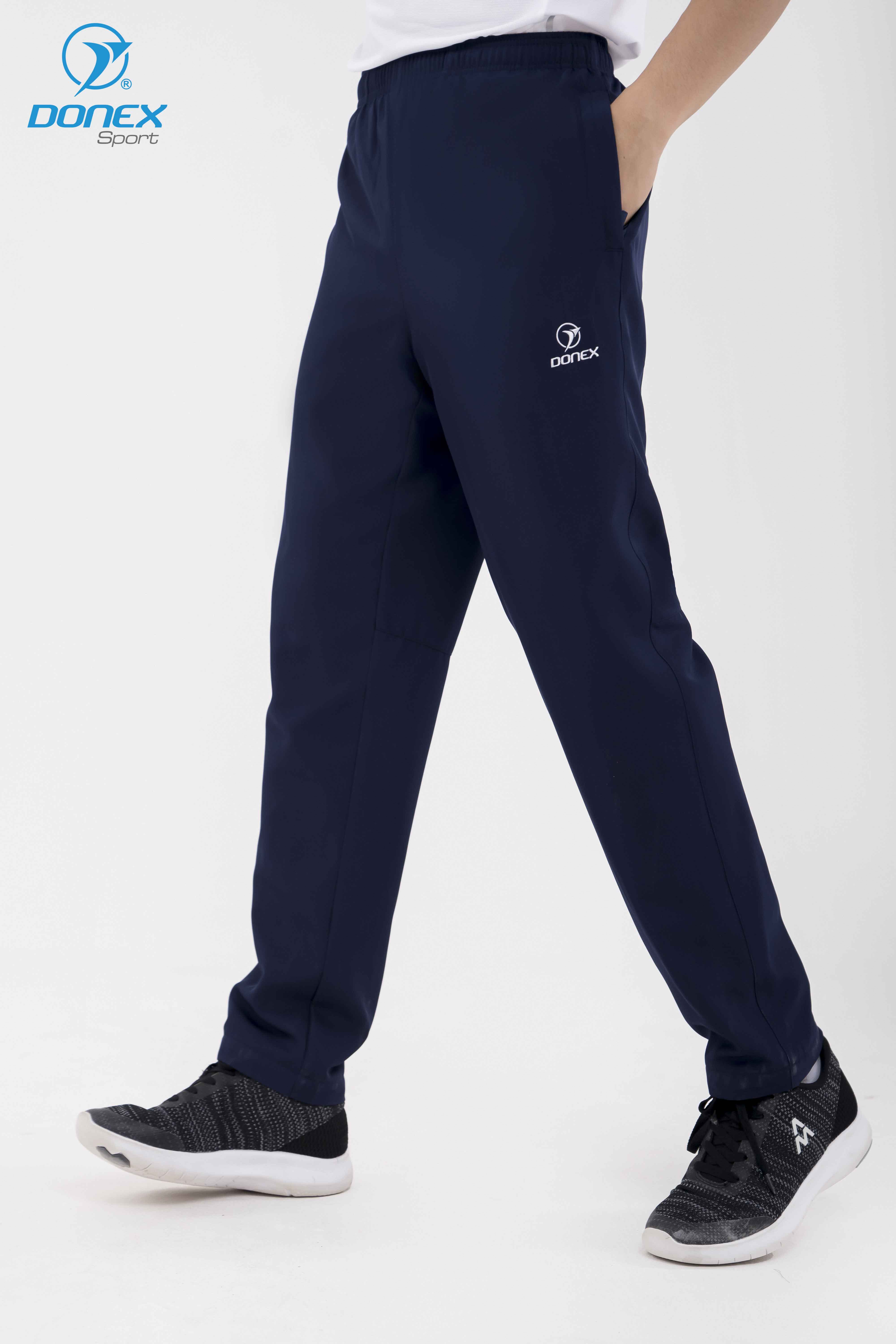 Quần Gió Thể Thao Nam DONEX Prillante MD-658 Navy Phối Trắng