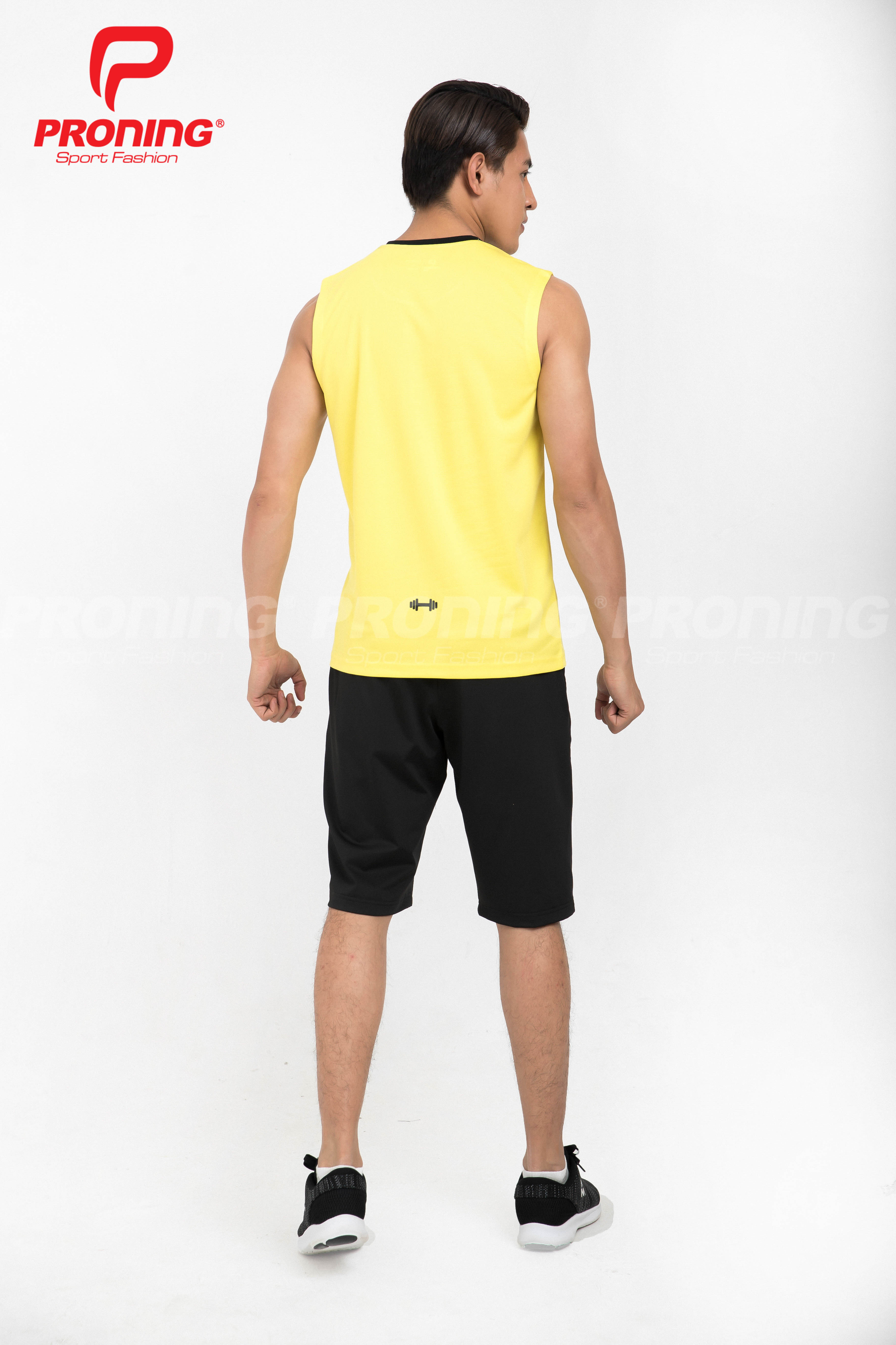 Áo thể thao nam MC-9003-06-08 Vàng phối đen