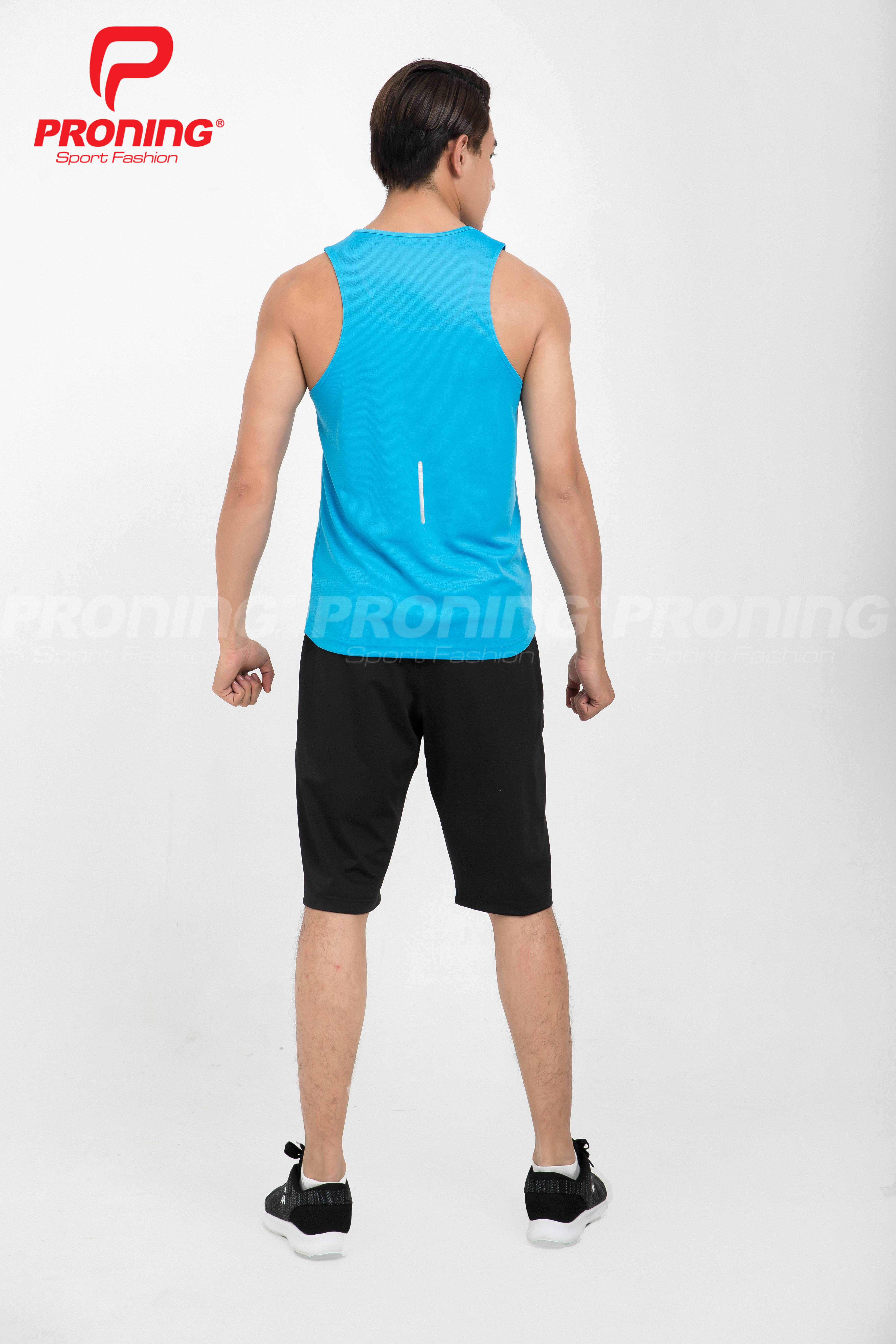 Áo thể thao nam MC-9005-02-18 Xanh copan phối ghi