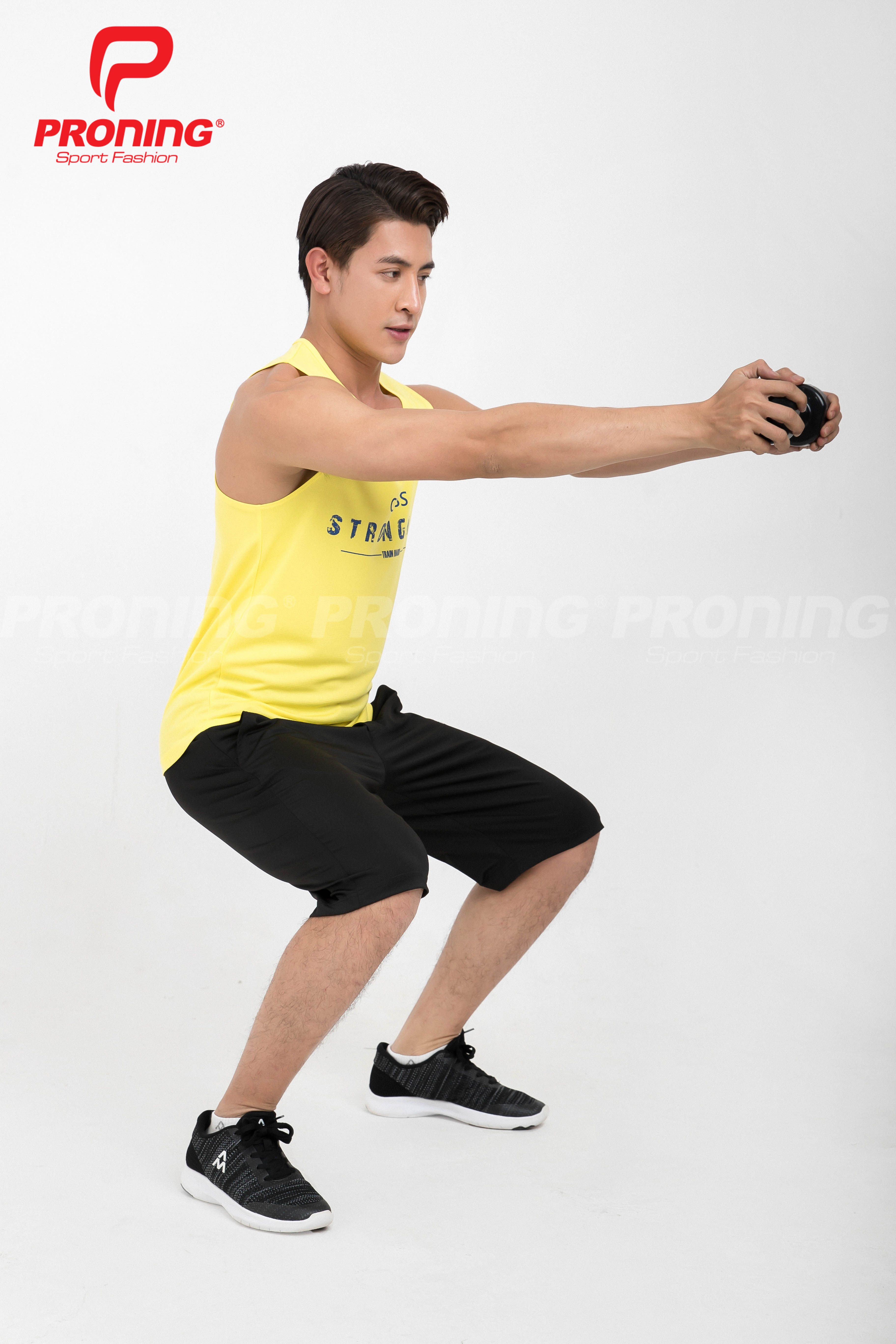 Áo thể thao nam MC-9005-06-04 Vàng phối xanh bích