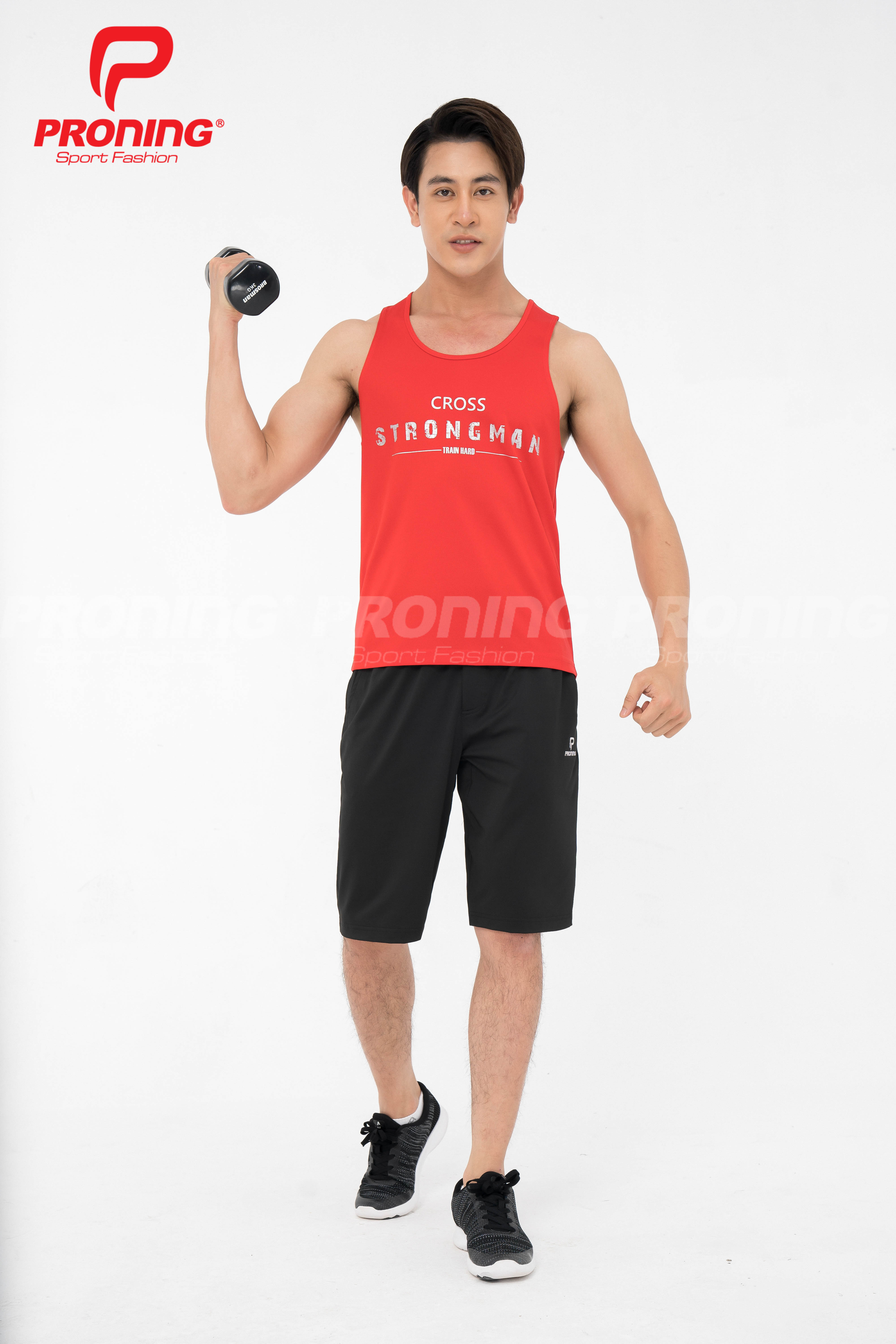 Áo thể thao nam MC-9005-07-18 Đỏ phối ghi