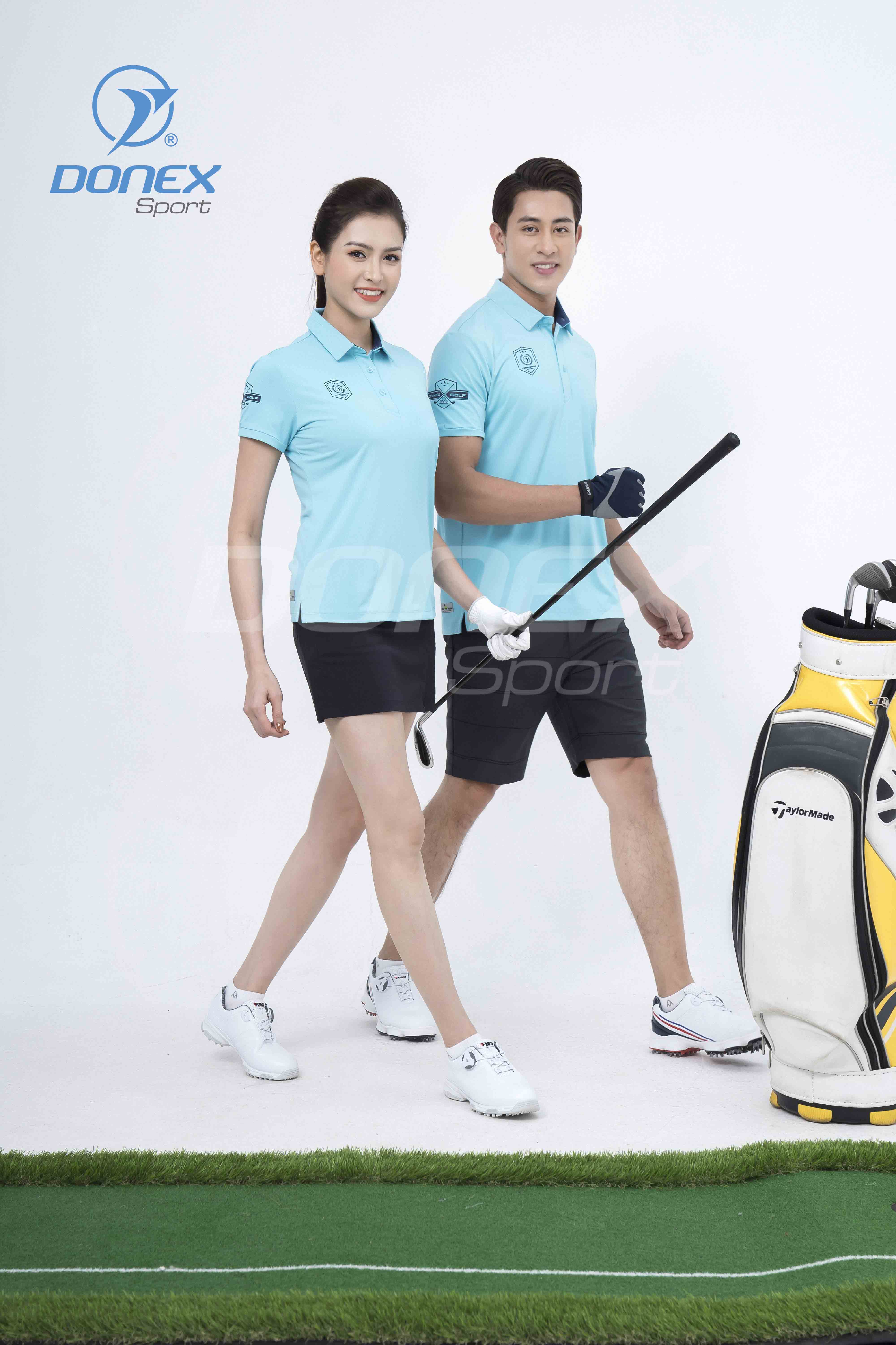 Áo thể thao Golf nam MC-9060-19-12 Xanh biển phối navi