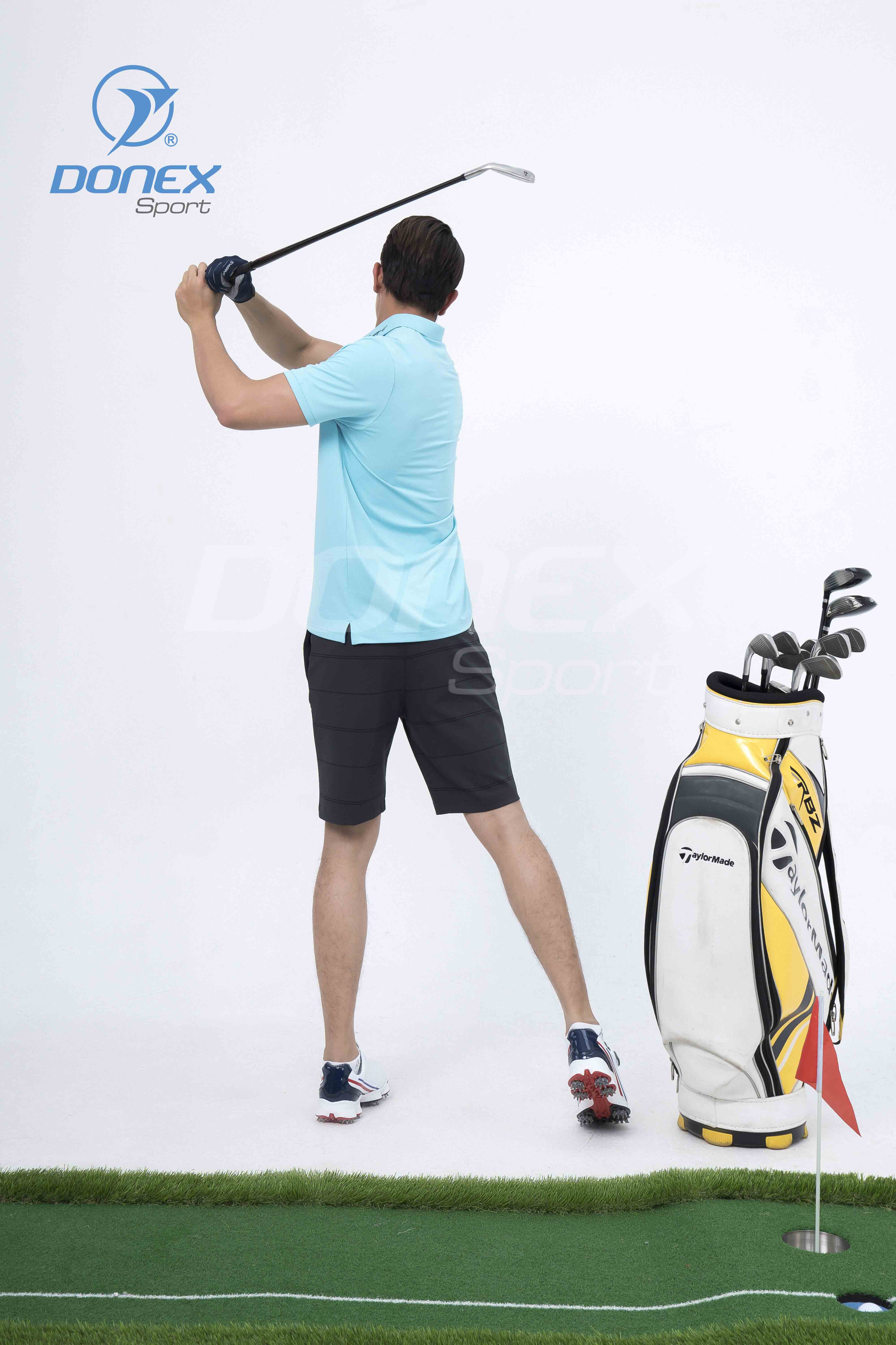 Áo thể thao Golf nam MC-9060-19-12 Xanh biển phối navi