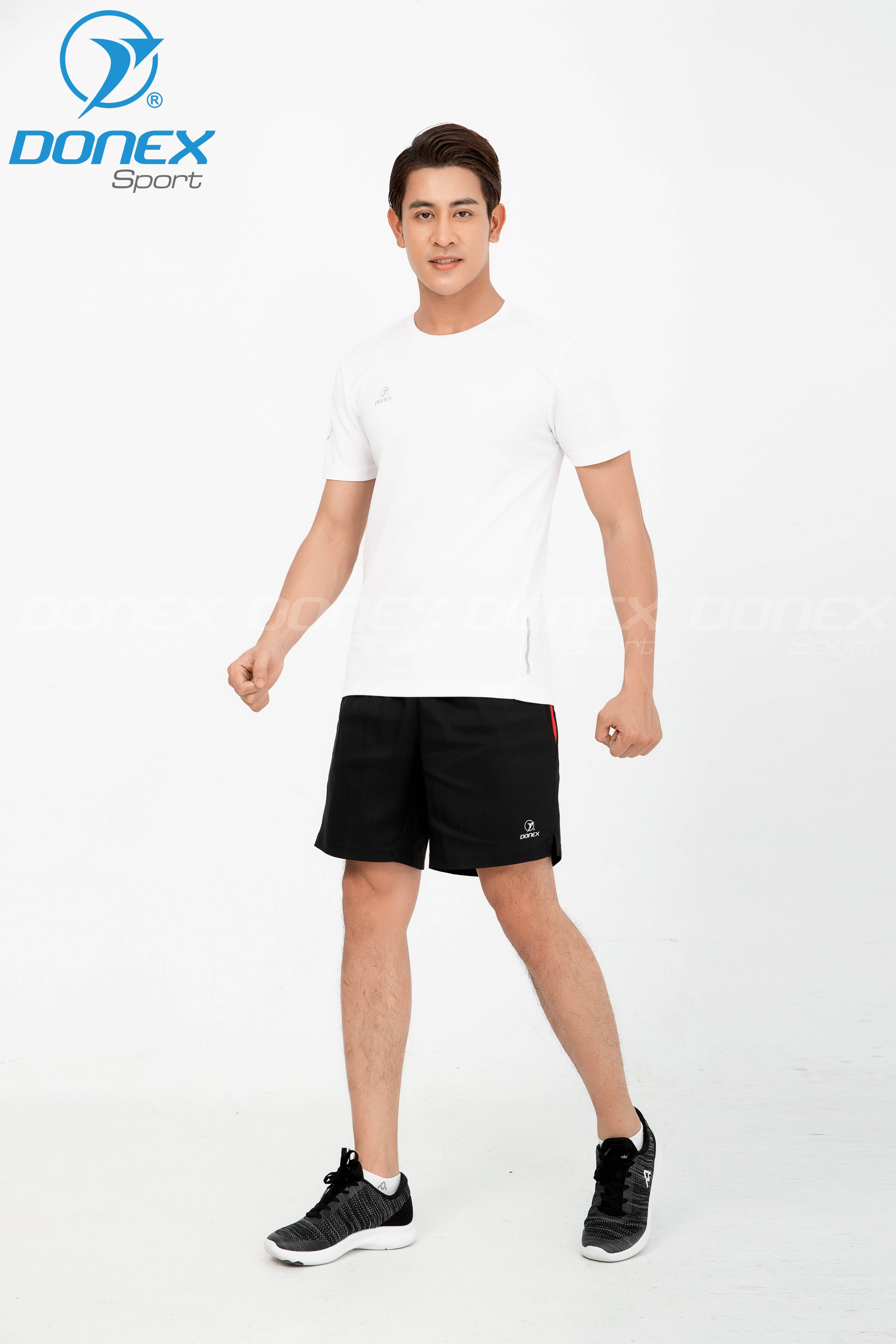Áo thể thao nam MC-9064-01-18 Trắng in ghi