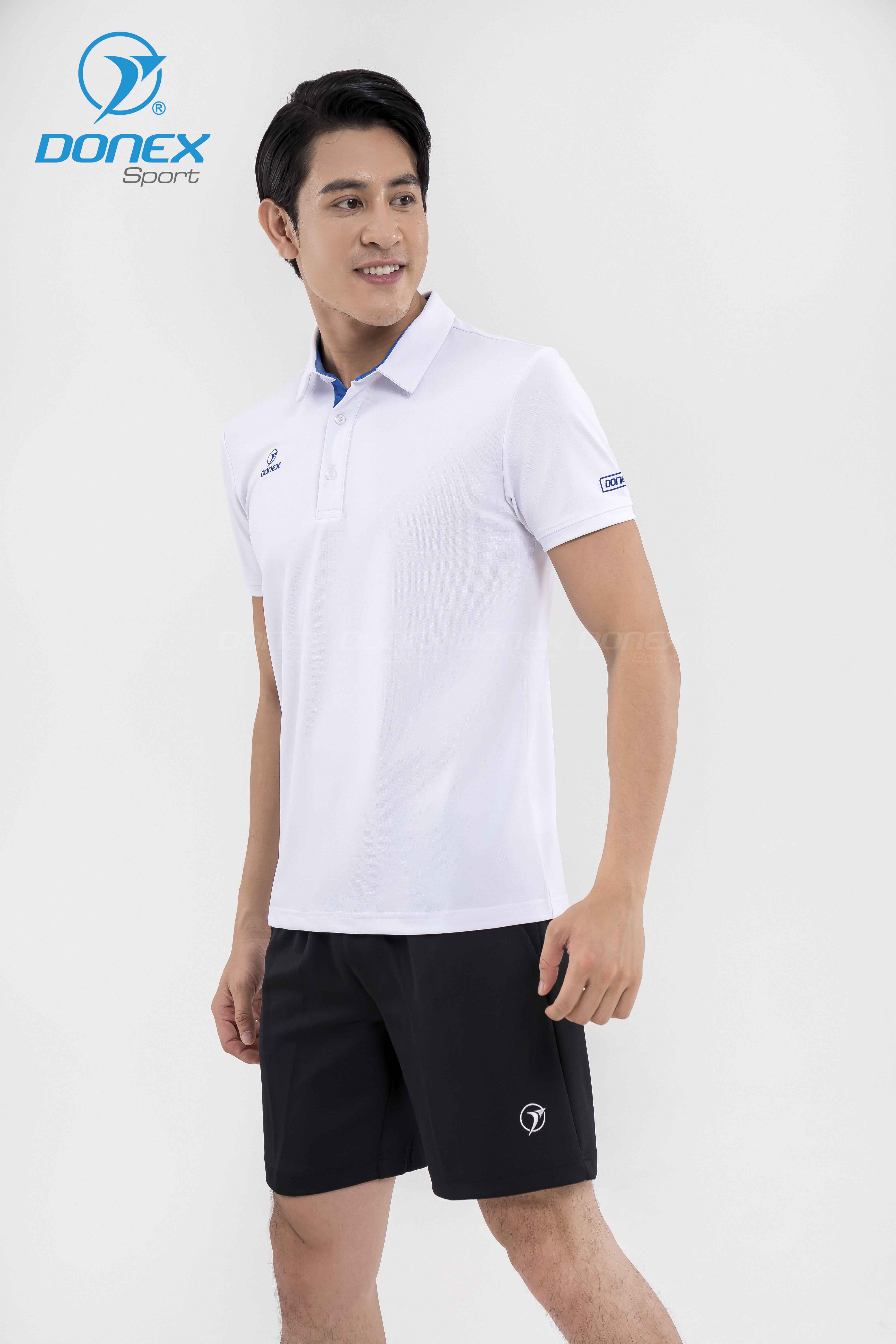 Áo thể thao nam MC-9106 Trắng phối xanh bích