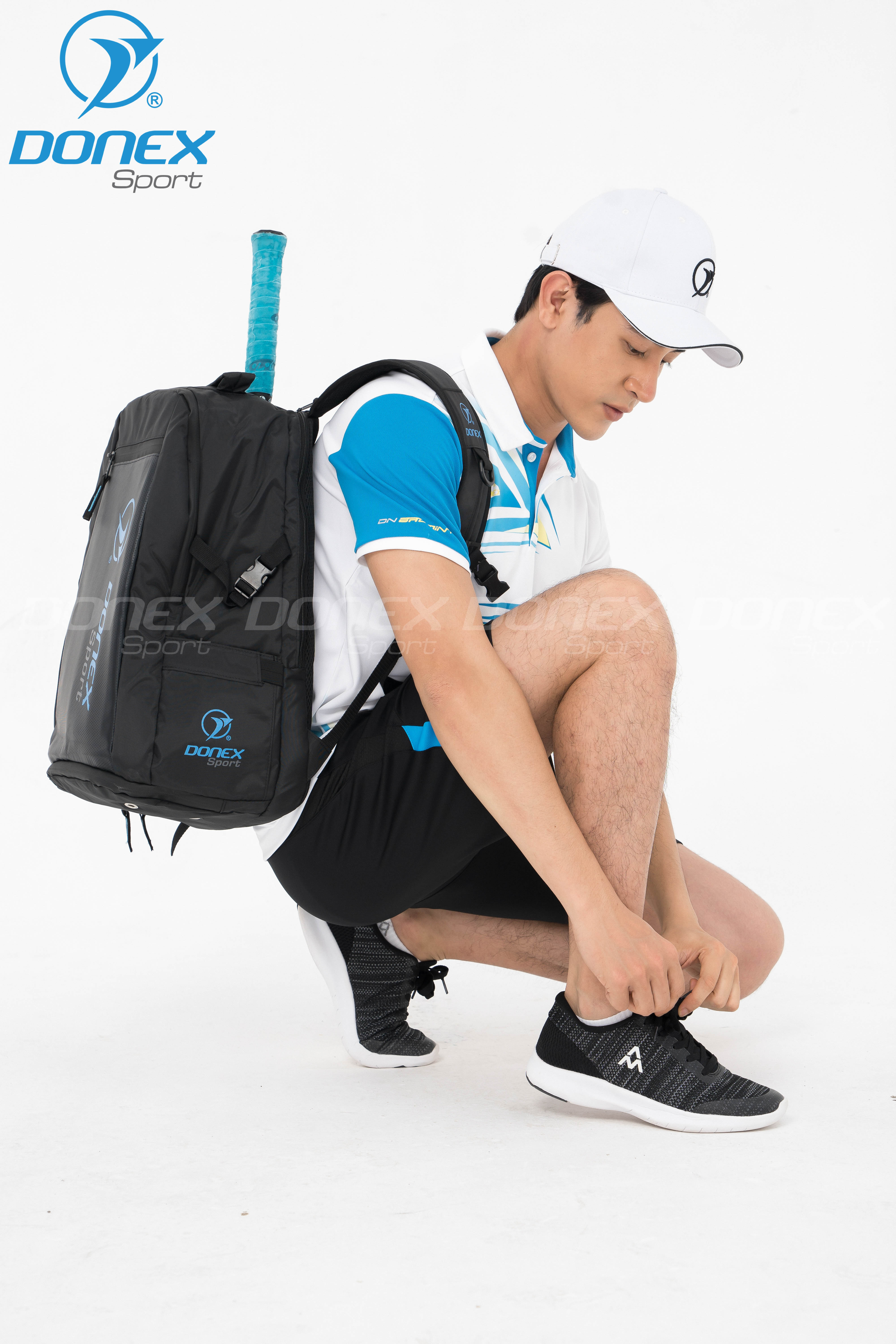 Balo đựng vợt DONEX BB-1601 Đen phối xanh copan