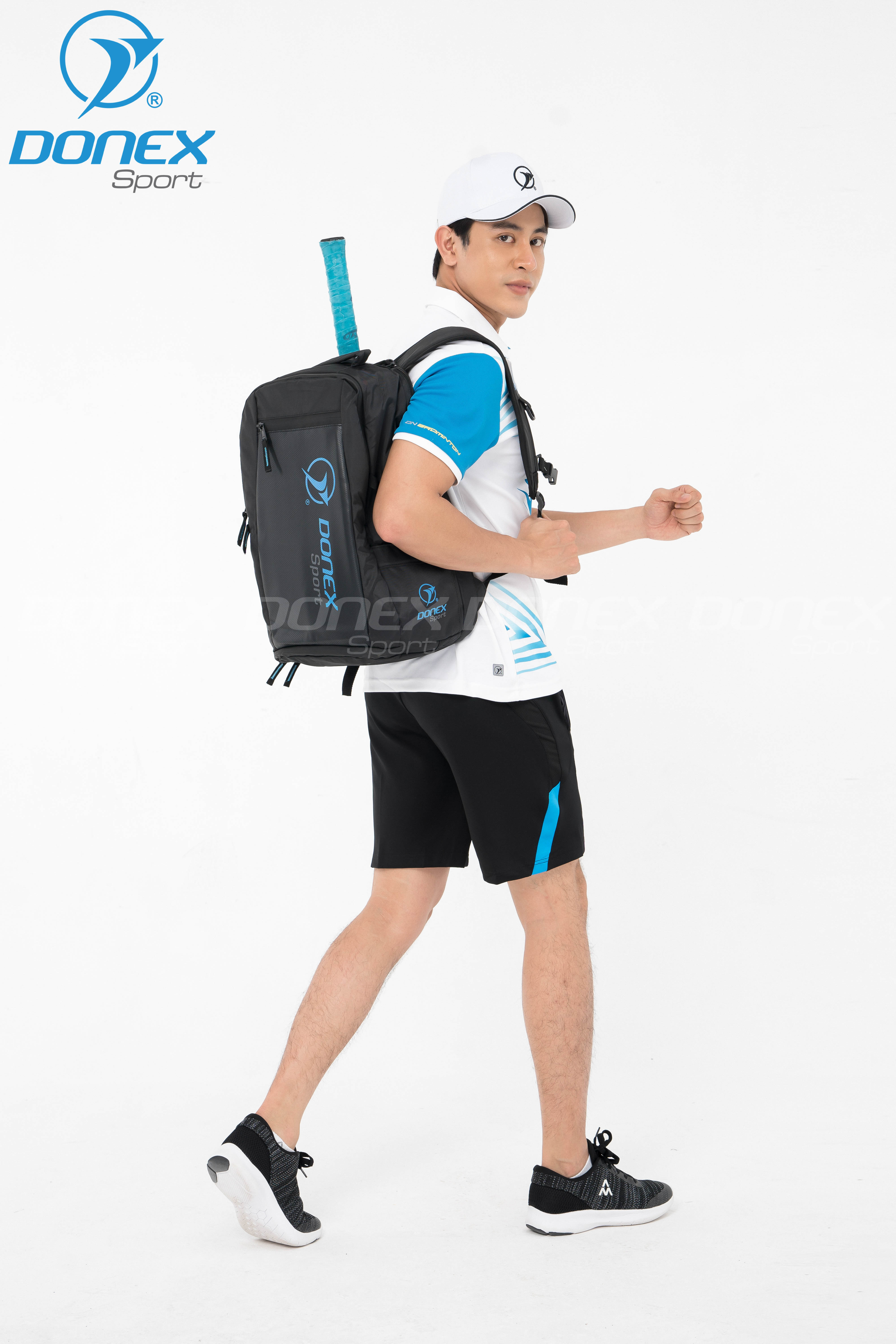 Balo đựng vợt DONEX BB-1601 Đen phối xanh copan